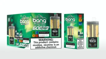 Bang 60000 ブルーベリーアイス&ブルーベリーミント 透明デュアルタンク 電子タバコ フレーバー