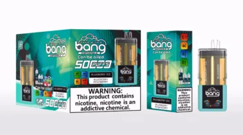 Bang 60000 ブルーベリーアイス&ブルーベリーラズベリー 透明デュアルタンク 電子タバコ フレーバー