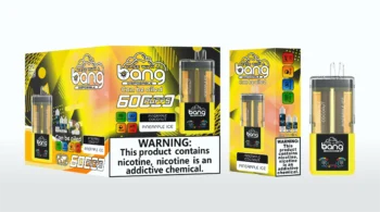 Bang 60000 パインココナッツ&パインアイス 透明デュアルタンク 電子タバコ フレーバー
