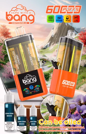 Bang 60000 ウォーターメロンチェリー＆チェリーコーラ 2-in-1 デュアルフレーバー VAPE 60000パフ