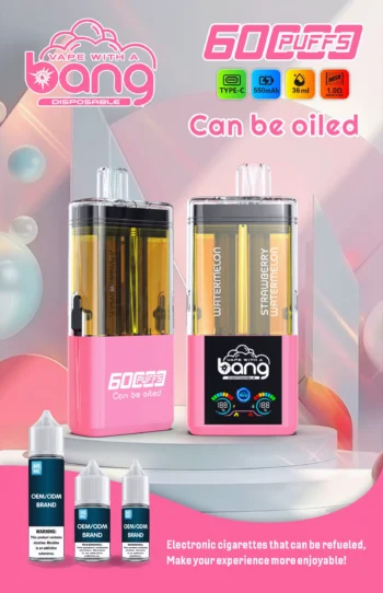 Bang 60000 ウォーターメロン＆ストロベリーウォーターメロン 2-in-1 デュアルフレーバー VAPE 60000パフ