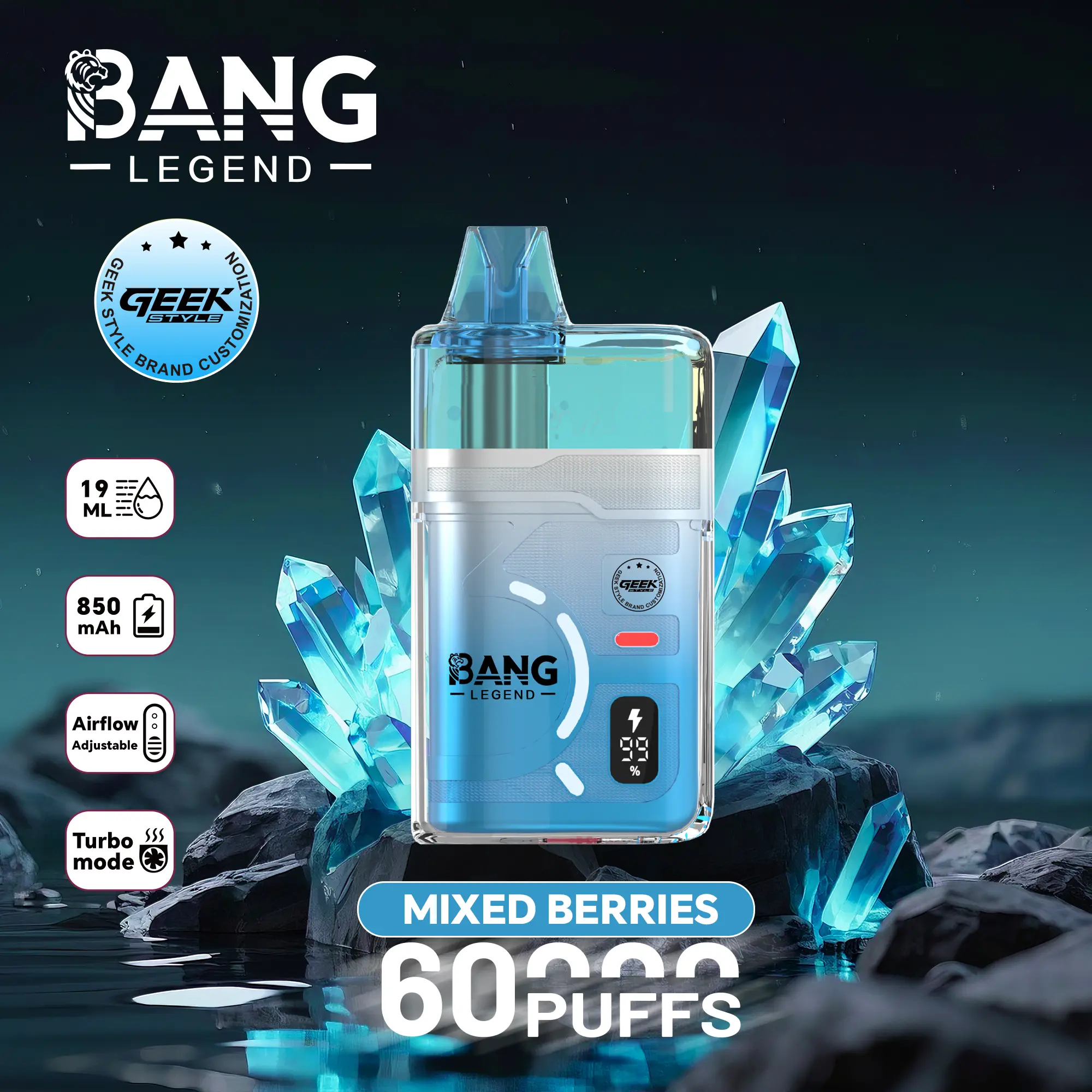 Puff 60k Bang Legend Geek 60000 – Mixed Berries Puff 60k Bang Legend Geek 60000 – Mixed Berries