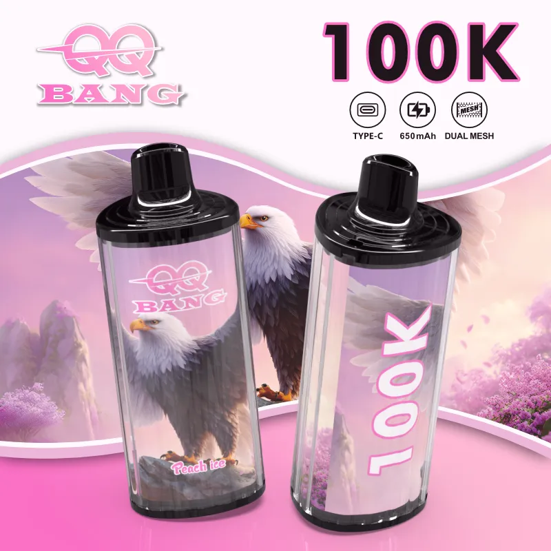 QQ BANG 100K 100000 Puffs – peach ice QQ BANG 100K 100000 パフ - peach ice