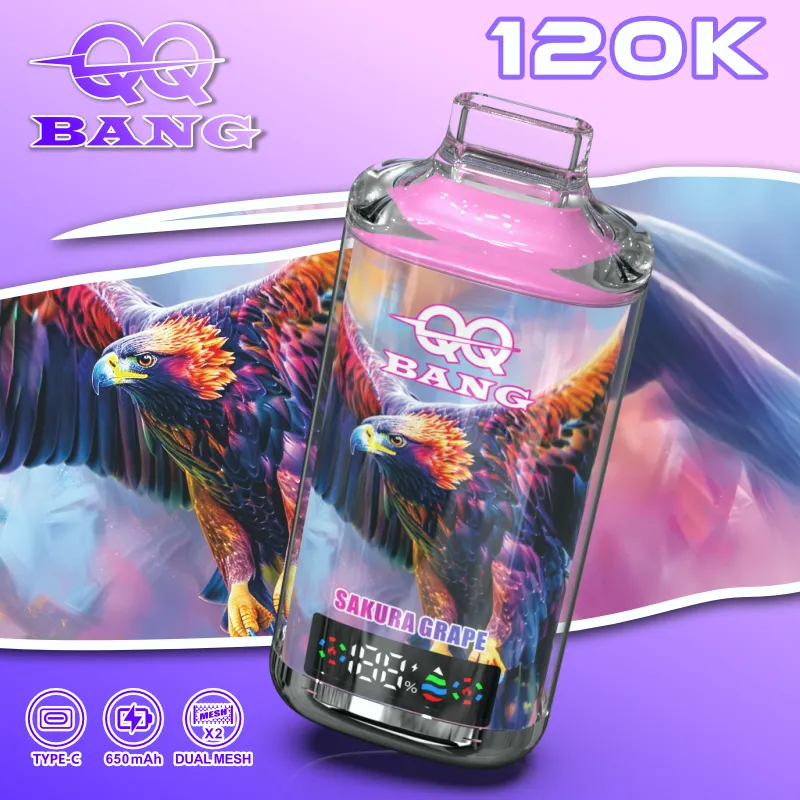 QQ BANG 120K 120000 Puffs - sakura grape (2) QQ BANG 120K 120000 パフ - sakura grape