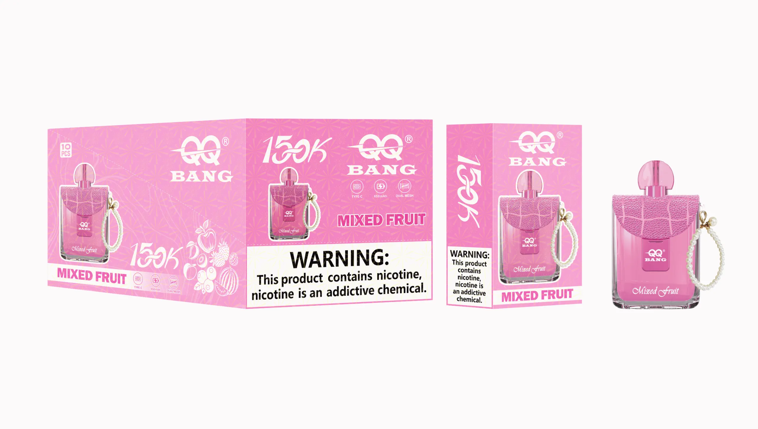 QQ BANG 150K 150000 Puffs perfume – mixed fruit QQ BANG 150K 150000 パフ perfume - mixed fruit