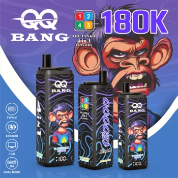 QQ BANG 180K 180000 パフ - banana icewatermelon bubblegumblueberry grapealoe mango melon