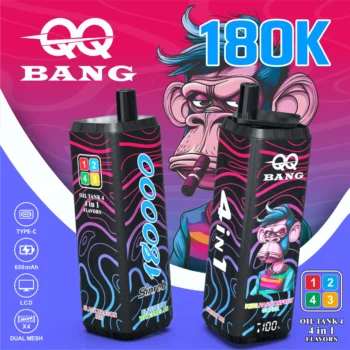QQ BANG 180K 180000 パフ - blueberry watermeloncherry icekiwi passionfruit guavablack dragon ice