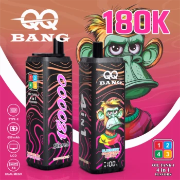 QQ BANG 180K 180000 パフ - cappuccinopineapple iceblueberry cranberry cherrywatermelon dragon fruit