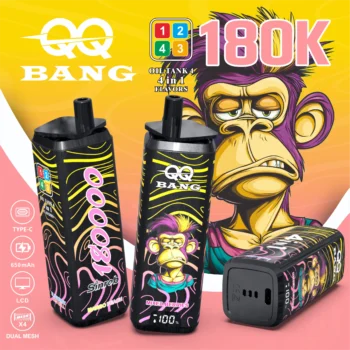 QQ BANG 180K 180000 パフ - mango peachgrape icemixed berriesblueberry red bull