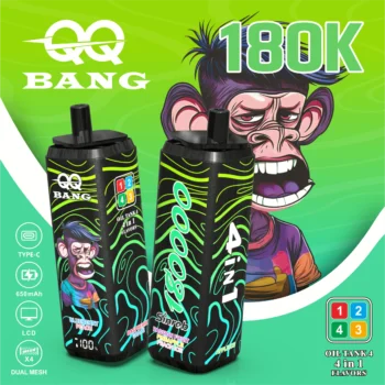 QQ BANG 180K 180000 パフ - passion fruit pineapple peach iceapple iceblueberry peachraspberry grape