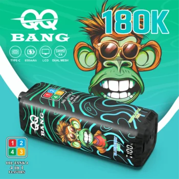 QQ BANG 180K 180000 パフ - pineapple coconutstrawberry iceblueberry mintgreen apple kiwi