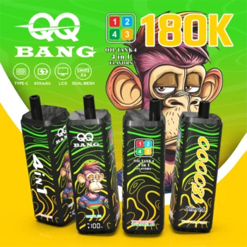 QQ BANG 180K 180000 パフ - tropical fruitpeach iceskittlesstrawberry watermelon