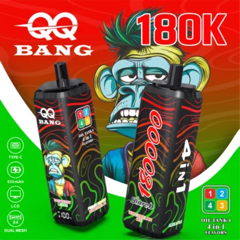 QQ BANG 180K 180000 パフ - watermelon icealoe appleraspberry lemonpeach mango watermelon
