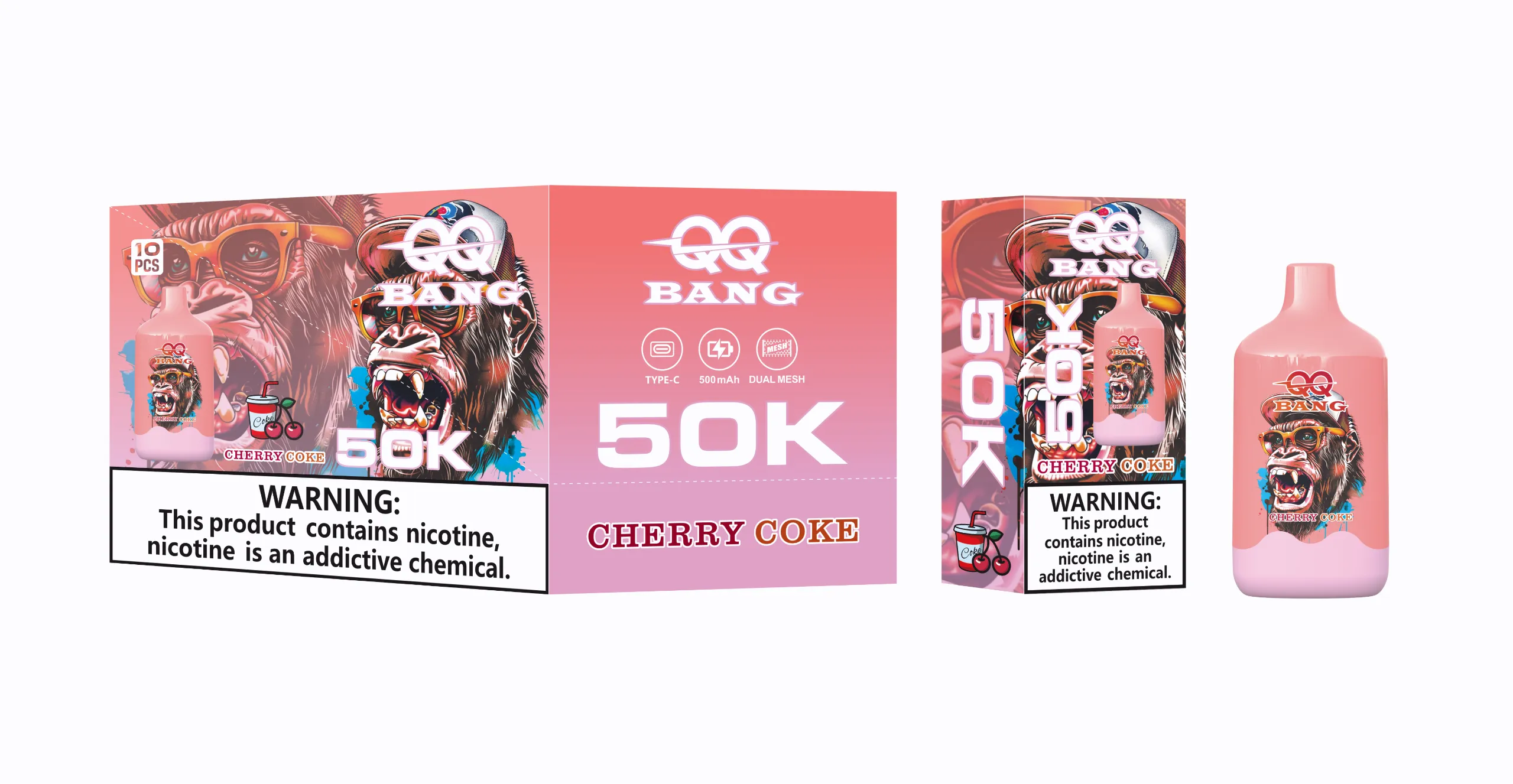 QQ BANG 50K 50000 Puffs -cherry coke QQ BANG 50K 50000 パフ -cherry coke