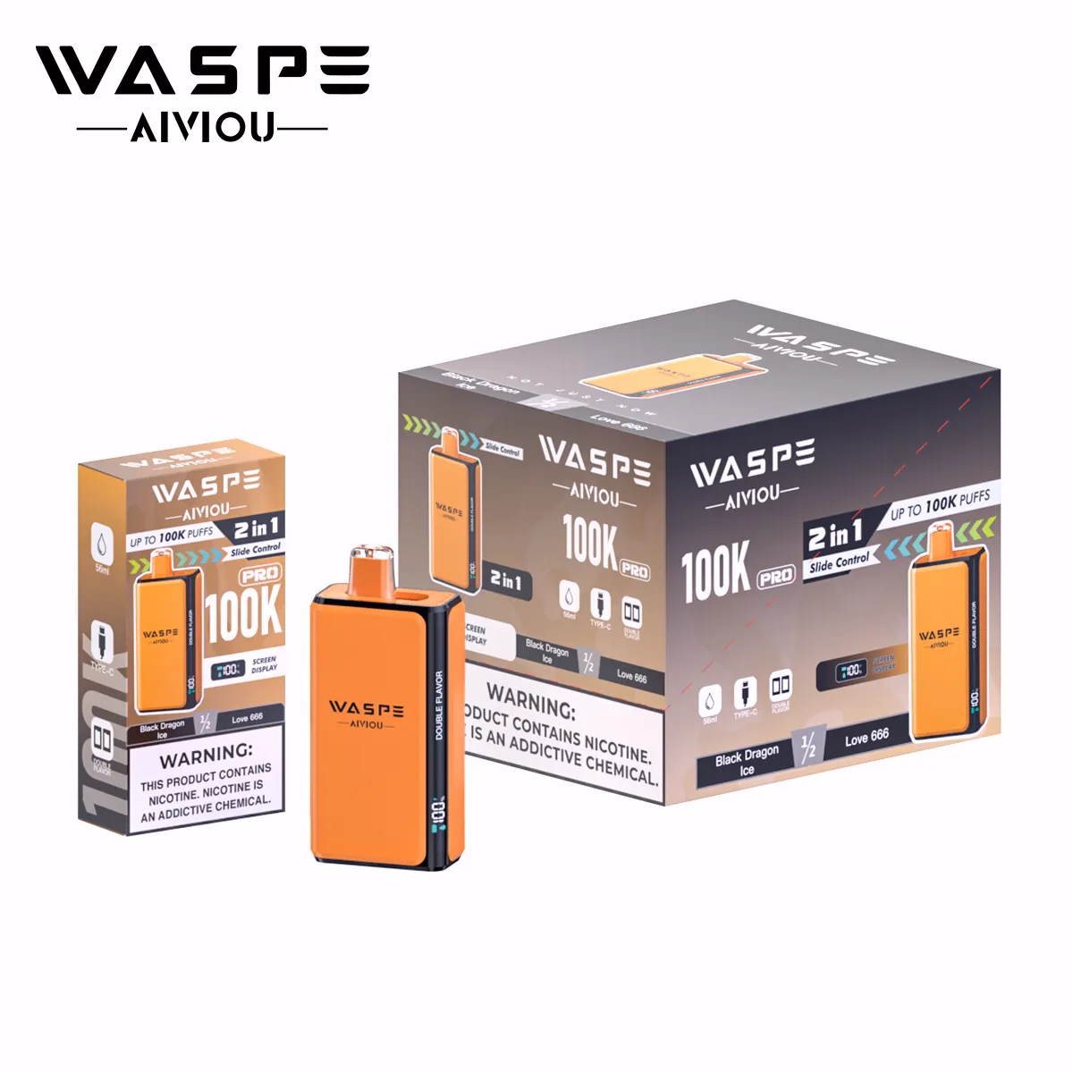 WASPE Double Flavor 100k – Black Dragon Ice & Love 666 (3) WASPE Double Flavor 100k – Black Dragon Ice & Love 666