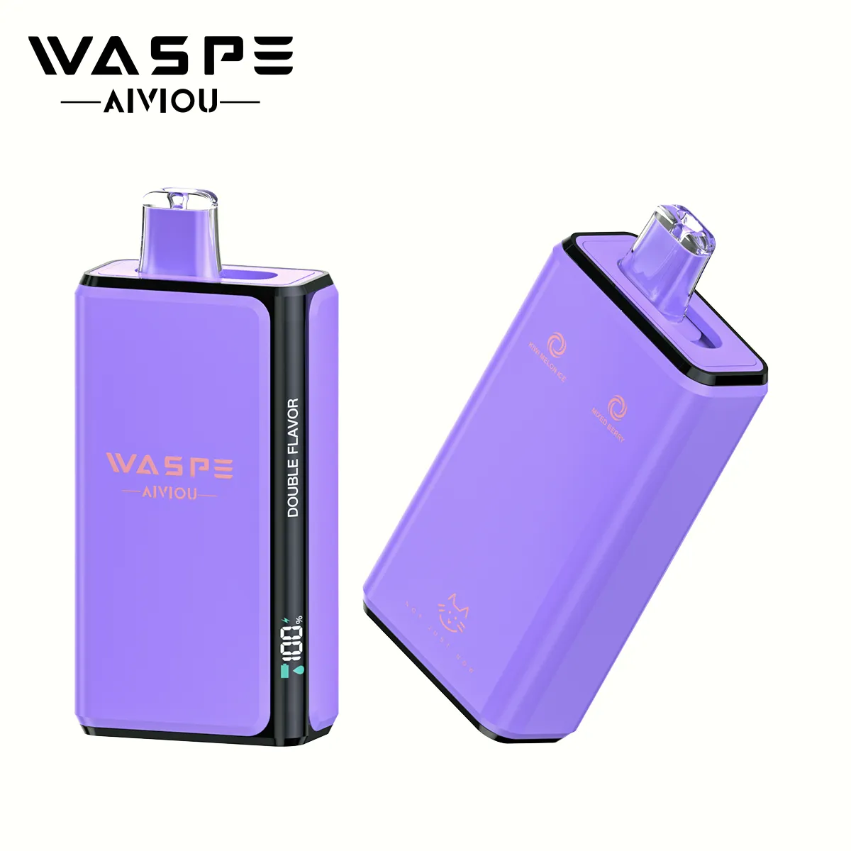 WASPE Double Flavor 100k – Mixed Berry & Kiwi Melon Ice WASPE Double Flavor 100k – Mixed Berry & Kiwi Melon Ice