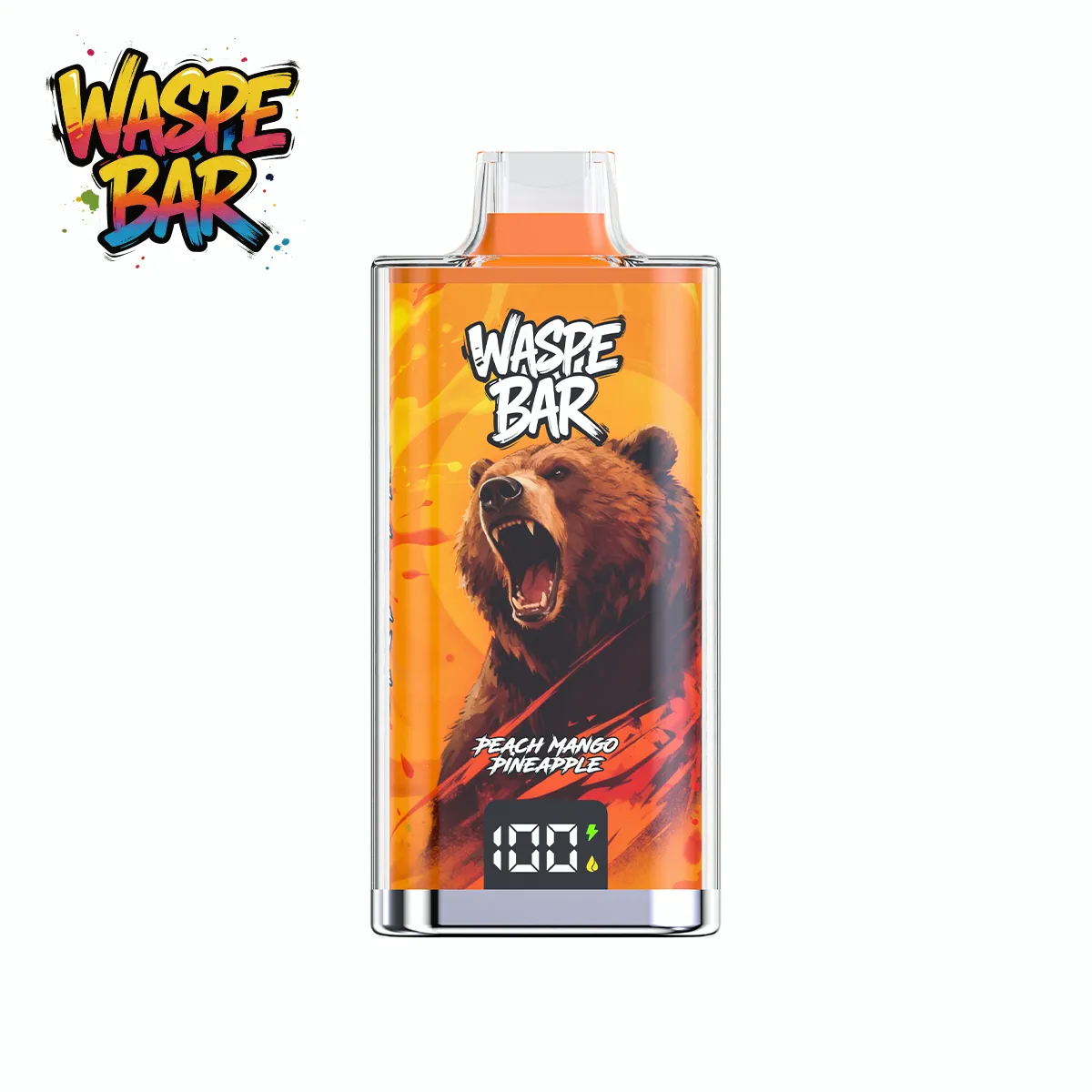 Waspe Bar 60000 60k Puffs Vapes – Peach Mango Pineapple Waspe Bar 60000 60k Puffs Vapes – Peach Mango Pineapple