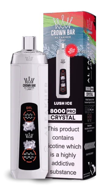AL Fakher 8000 Crystal – Lush Ice - 使い捨てVAPE製品画像 | vapes