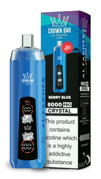 AL Fakher 8000 Crystal – Berry Blue - 使い捨てVAPE製品画像 | vapes