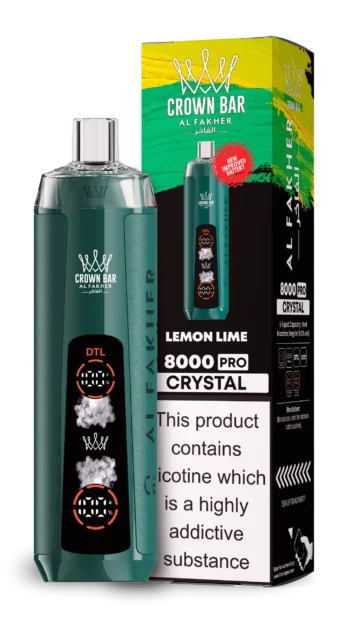 AL Fakher 8000 Crystal – Lemon Lime - 使い捨てVAPE製品画像 | vapes
