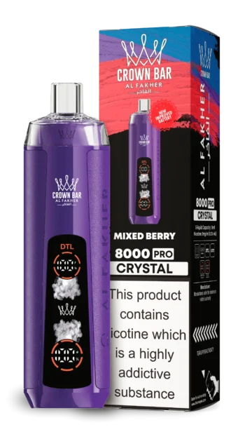 AL Fakher 8000 Crystal – Mixed Berry - 使い捨てVAPE製品画像 | vapes