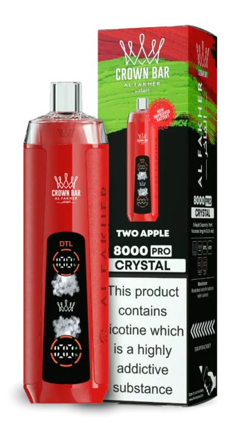AL Fakher 8000 Crystal – Two Apple - 使い捨てVAPE製品画像 | vapes
