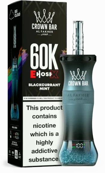 AL Fakher Crown Bar 60000 – Blackcurrant Mint - 使い捨てVAPE製品画像 | vapes