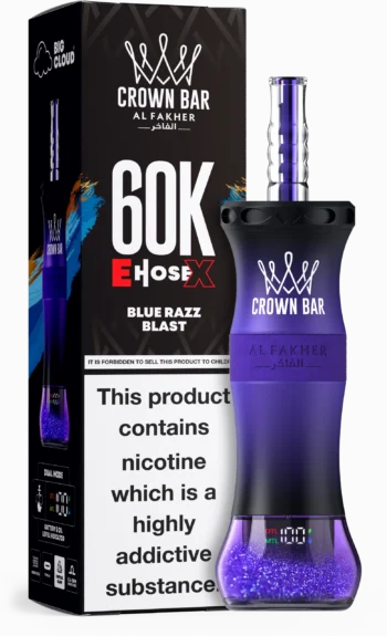 AL Fakher Crown Bar 60000 – Blue Razz Blast - 使い捨てVAPE製品画像 | vapes