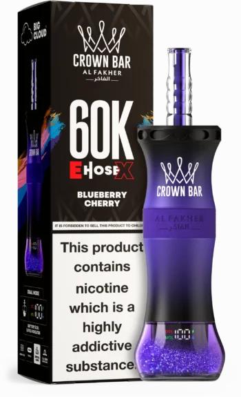 AL Fakher Crown Bar 60000 – Blueberry Cherry - 使い捨てVAPE製品画像 | vapes