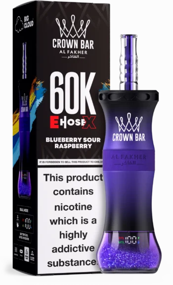 AL Fakher Crown Bar 60000 – Blueberry Sour Raspberry - 使い捨てVAPE製品画像 | vapes