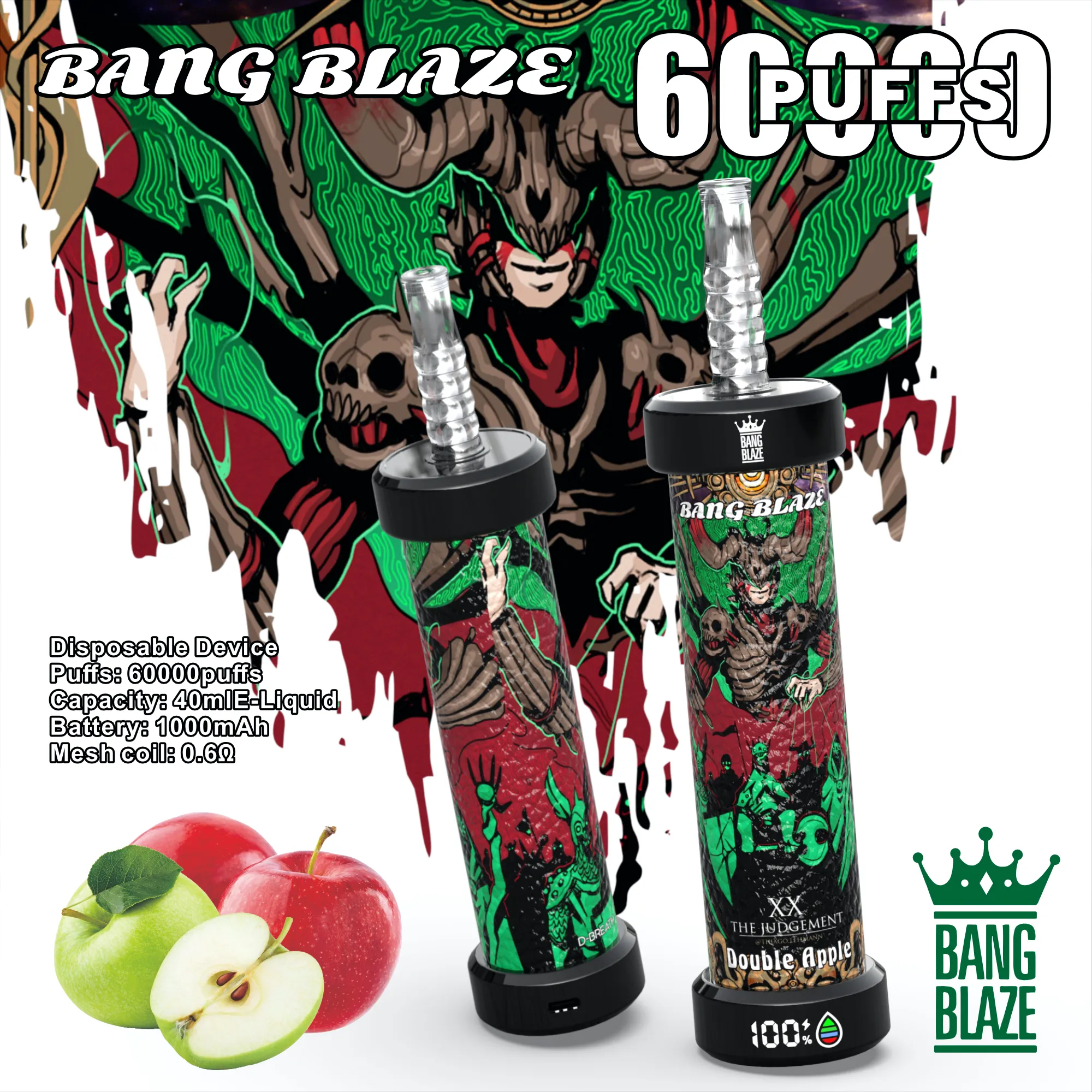 double apple-Bang blaze 60k shisha vape double apple-Bang blaze 60k shisha VAPE