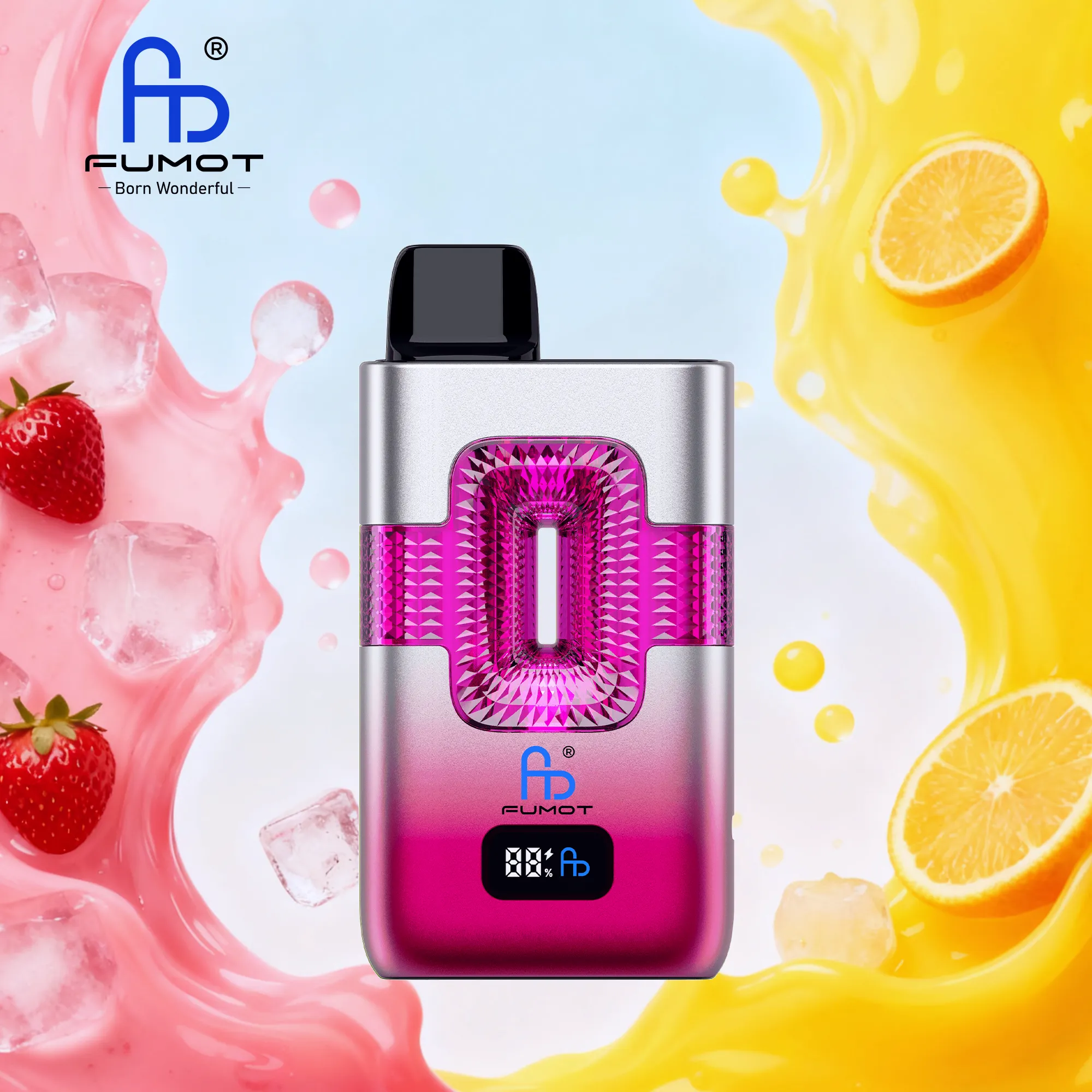 fumot-eco-2in1-50000-puffar-Strawberry Ice & Huckleberry Fumot 50k ECO 2in1 – Strawberry Ice & Huckleberry - 使い捨てVAPE製品画像 | vapes