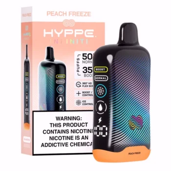 peach-freeze-Hyppe Infiniti 50K 50000 Puffs