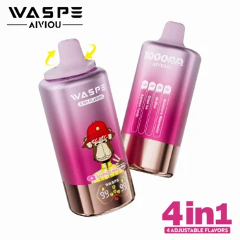 waspe 100k - Strawberry Watermelon+Mr.Blue+Grape lce+Rainbow Candy