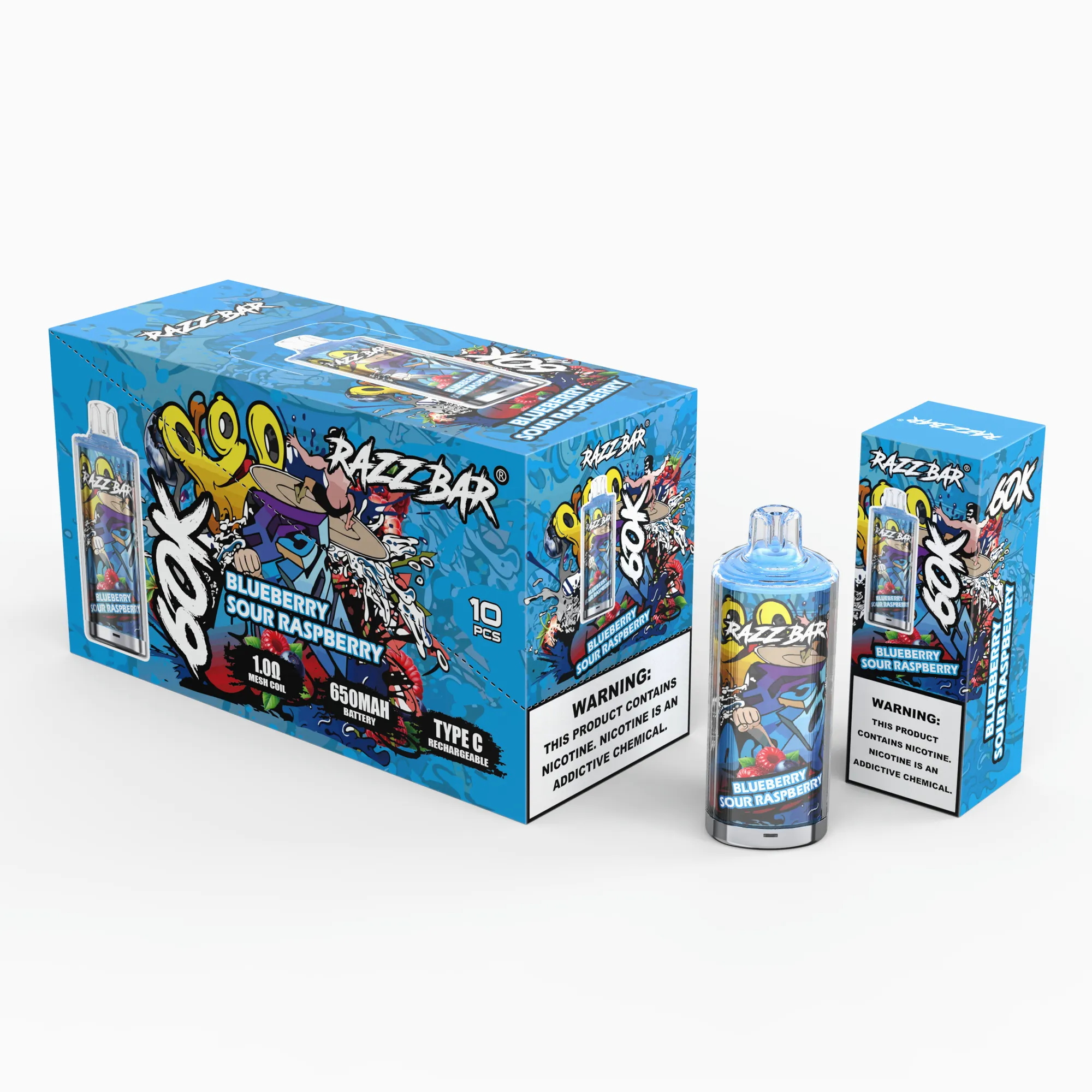 razz-bar-60000-puff-Blueberry Sour Raspberry